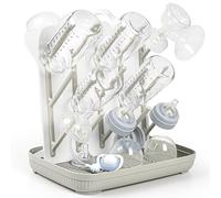 Termichy Support de séchage pour biberons : grand support vertical pour sèche-biberons - Support de séchage sur pied peu encombrant pour biberons et pièces de pompe (kaki)