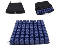 TERMIGEA Coussin anti-escarres à bulles d'air avec pompe pour réglage de la pression et kit de réparation. CA1000 avec 64 cellules haut 6 cm40 x 40 cm, coussin de pression pour la prévention des