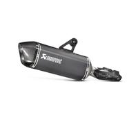 Silencieux arrière en titane en ligne Akrapovic, noir-gris