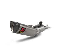 Silencieux arrière en titane en ligne Akrapovic, argent