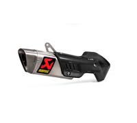 Silencieux arrière en titane en ligne Akrapovic, argent