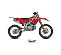 Silencieux Slip-On MIVV Ovale En Acier Inox Pour Honda 450 CRF R 2021-2024