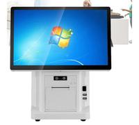 Terminal de point de vente pour petites entreprises avec écran tactile de 15,6 pouces - Caisse enregistreuse intelligente tout-en-un à écran tactile, idéale pour le commerce SingleScreen-8G128G58mm