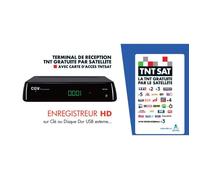 Terminal de réception tnt hd premio sat hd-w7 (avec carte tntsat - Durée 4 ans)