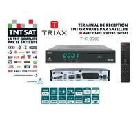 Terminal de réception TNT HD - TRIAX - THR 9930 - Avec carte TNTSAT - Port USB - MPEG-4