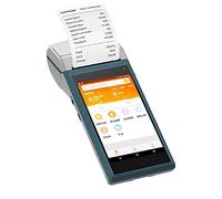Terminal De Reçus avec Imprimante 58 Mm, Terminal De Paiement Intelligent, Écran 5,5 Pouces, Android 7.1 POS, Compatible 4G Wi-FI BT4.0, Communication NFC