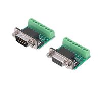 Terminal de Vis Mâle Femelle, Adaptateur Adaptateur de Performances de Conversion élevé DB9 Connecteur Femelle de Communication Fluide Break - à 9 Broches pour RS232