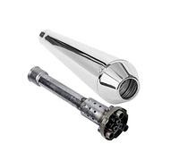 Terminal d'échappement moto café racer personnalisé chromé Megaton, avec db tueur avec son modulable.