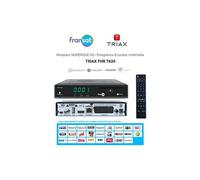 Terminal Décodeur Récepteur Numérique HD FRANSAT TRIAX THR 7630 - Carte FRANSAT Incluse, Enregistreur Lecteur multimédia, Fonction
