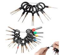 Terminal Ejector Kit,Terminals Removal Key Tools Set,Auto Terminals Enlèvement Outil Set,26 pcs Retrait de Connecteur de Câble de Voiture,Pin Extracteur pour Dépilage des Connecteurs de Fil à Sertir