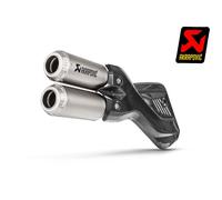 Akrapovic Silencieux Slip-On Titane&Carbone Multistrada 950/1200 17-18 Noir/Argenté Non-homologué