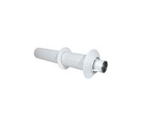 Terminal gaz alu/pvc horiz. 800mm +2 rosaces 80/125