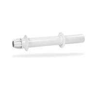 Terminal horizontal en aluminium et PVC diamètre 60/100 blanc longueur 800mm réf 227104