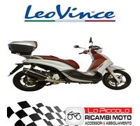 Terminal Noir Inox Leovince Piaggio Beverly 350 Sport Euro 3 2014 2015 Touring
