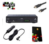 TERMINAL RÉCEPTEUR SATELLITE ASTRA TRIAX THR9910 TNTSAT+ HDMI+ CARTE TNTSAT+ CÂBLE 12V (PACK CAMPING CAR ! SANS PRISE SECTEUR)