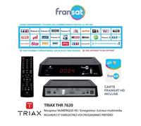 TERMINAL SATELLITE NUMÉRIQUE HD FRANSAT TRIAX THR 7620 - CARTE FRANSAT HD INCLUSE