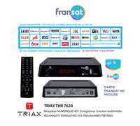 TERMINAL SATELLITE NUMÉRIQUE HD FRANSAT TRIAX THR 7620 - CARTE FRANSAT HD INCLUSE
