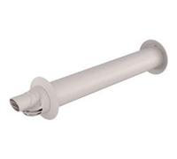 Terminal ubbink condensation gaz/fioul pp/pvc horiz blanc 60/100 Noir G