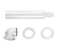 Terminal ventouse horizontal pour chaudière condensation 80/125 - ELM LEBLANC - 7738113487 Noir G