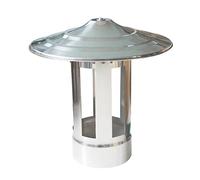 Terminal vertical poele à granulés pellet bois capot cheminée inox anti pluie vent chapeau conduit fumée pour four a pizza