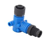 Terminateur coudé à 90 Degrés, Dispositif NMEA 2000 5 Broches, étanche IP67, Connecteur ABS + Alliage de Cuivre 22 AWG pour Yachts et Bateaux avec Lowrance, Simrad, B G,