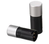 Terminateur de Signal Xlr 3 Broches 2 Pièces 120 Ohms | Argenté, Résistance Intégrée, Installation Rapide, pour Théâtre et Concerts, Précision Stable