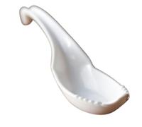 Terminateur de soupe, cuillère à soupe asiatique 2 en 1 avec fourchette, petite cuillère à nouilles domestique, ustensiles de cuisine multifonctionnels pour wonton, porridge, boulettes, riz