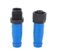 Terminateur mâle/femelle pour réseau NMEA 2000, kit de terminaison à résistance M12 5 broches avec boîtier en ABS, résistant à la chaleur et au froid pour les applications de bus (Bleue)