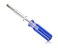 Terminateur pour Jacks Coaxiaux de Verrouillage 7 Pouces Catv de Câble | Acier à Ressort, Plastique et Métal, Modèles Pdi-59lr Sv-lt Tr 75, Bleu Argenté
