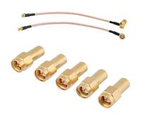 Terminateurs SMA, 5Pcs Connecteur mâle SMA RF Coaxial Matched Terminator Terminator Charge 50 Ohm 2W, SMA Male Rf Coaxial Load 50 Ω, Largement utilisé pour les antennes, système GPS