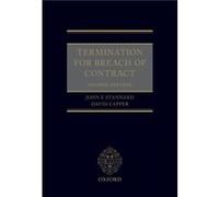 Termination for Breach of Contract - Capper David Reader in Law Reader in Law Queens University Belfast - Oxford University Press - Livre en Anglais - Har Capper David Reader in Law Reader in Law Quee