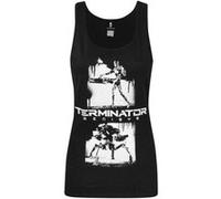 Terminator - Débardeur Genisys effet graffiti - Femme (XL) (Noir) - UTNS4215 Noir