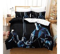 Terminator Housses De Couettes Parure De Lit 3 Pièces en Microfibre avec Impression 3D Housse De Couette Setit Fermeture Éclair Et Taie d'oreiller Double（200x200cm）