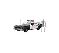 Voiture Miniature de Collection - GREENLIGHT COLLECTIBLES 1/18 - DODGE Monaco Metropolitan Police - Terminator 1984 - Black / White