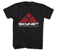 Terminator - Skynet Logo - Américain Classiques - Solide Noir Adulte Court
