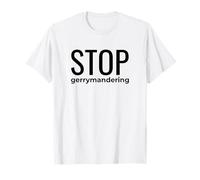 Terminez Gerrymandering Now Fair Maps and Votes Real Democracy T-Shirt