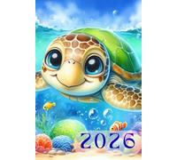 Terminplaner 2026 Schildkröten: Buchkalender 2026 im A5-Format, Wochenplaner, Motivations-Terminplaner, 53 undatierte Wochen, Reflexionen für ein erfülltes Leben