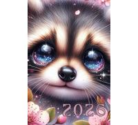 Terminplaner 2026 Waschbär: Kalender 2026 Waschbär: Buchkalender 2026 im A5-Format, Wochenplaner, Motivations-Terminkalender, 53 undatierte Wochen, Reflexionen für ein erfülltes Leben