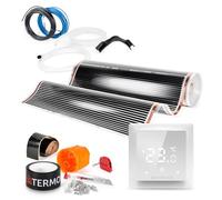 Termofol Chauffage Electrique par le Sol Set - Tapis Chauffant avec H6 Thermostat 230V - Chauffage d'appoint Puissance 140W/m2 - Surface 5 m² - Plancher Chauffant Electrique
