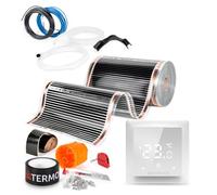 Termofol Chauffage Electrique par le Sol Set - Tapis Chauffant avec H6 Thermostat 230V - Chauffage d'appoint Puissance 140W/m2 - Surface 16 m² - Plancher Chauffant Electrique