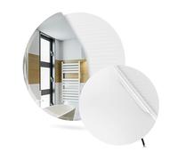 Termofol Film Chauffant Anti-Buée 230V pour Miroir de Salle de Bain - Chauffage Électrique pour Miroirs - Anti-Humidité - Idéal pour Murs - Ovale - ⌀ 60 cm(60W)