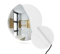 Termofol Film Chauffant Anti-Buée 230V pour Miroir de Salle de Bain - Chauffage Électrique pour Miroirs - Anti-Humidité - Idéal pour Murs - Ovale - ⌀ 30 cm((30W)