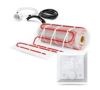 Termofol Tapis de Chauffage Sol + Thermostat Set - Surface 1.00 - Puissance 150W/m2 - Chauffage au Sol Electrique avec Thermostat H5 - Plancher Tapis Chauffant Electrique