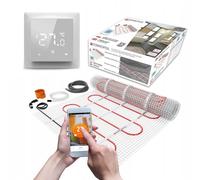Termofol Tapis de Chauffage Sol + Thermostat Set - Surface 4.50 - Puissance 150W/m2 - Chauffage au Sol Electrique avec Thermostat H6WiFi - Plancher Tapis Chauffant Electrique