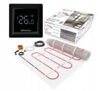 Termofol Tapis de Chauffage Sol + Thermostat Set - Surface 4 m² - Puissance 150W/m2 - Chauffage au Sol Electrique avec Thermostat H6 Noir - Plancher Tapis Chauffant Electrique