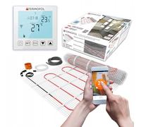 Termofol Tapis de Chauffage Sol + Thermostat Set - Surface 4 m² - Puissance 150W/m2 - Chauffage au Sol Electrique avec Thermostat WiFi - Plancher Tapis Chauffant Electrique