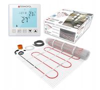 Termofol Tapis de Chauffage Sol + Thermostat Set - Surface 6 m² - Puissance 150W/m2 - Chauffage au Sol Electrique avec Thermostat H1 - Plancher Tapis Chauffant Electrique