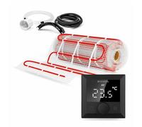 Termofol Tapis de Chauffage Sol + Thermostat Set - Surface 6 m² - Puissance 150W/m2 - Chauffage au Sol Electrique avec Thermostat H5 - Plancher Tapis Chauffant Electrique