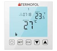 Termofol TF-H1 Thermostat Connecté Chauffage par Le Sol - Programmable Filaire, Feuille Chauffante Electrique - Blanc