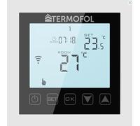 Termofol TF-H1 Thermostat Connecté pour Chauffage par Le Sol - Électrique, Programmable, Filaire - Feuille Chauffante - Noir